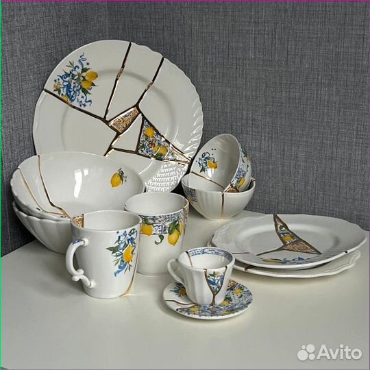 Большое блюдо 28 см и Кружка 300мл Seletti