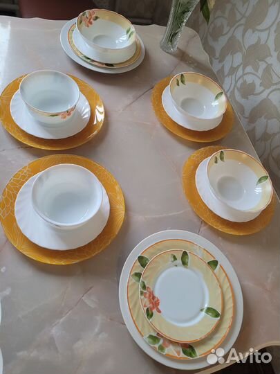 Сервиз столовый набор посуды 20 элементов