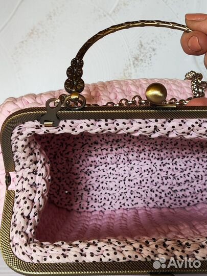 Сумка женская через плечо с фермуаром