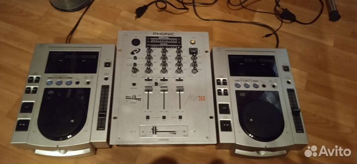 Dj комплект. Вертушки+микшер. Новые