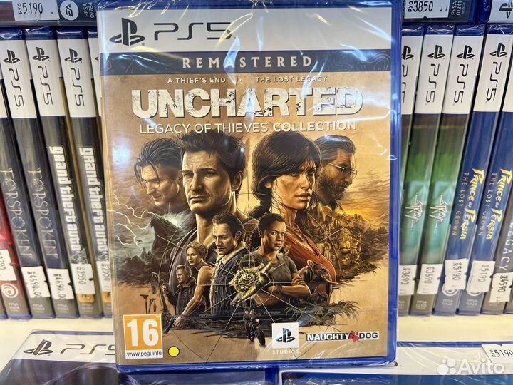 Диск PS5 Uncharted: Наследие воров / Новый