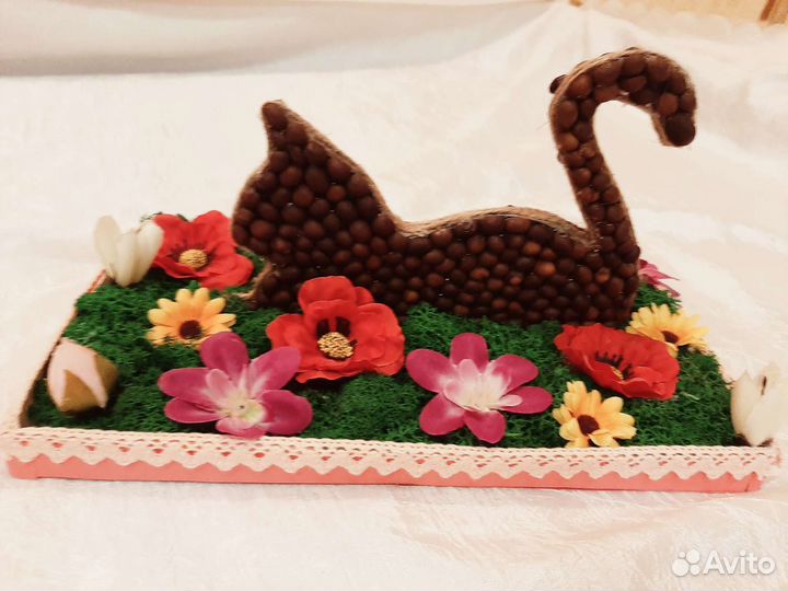 Поделка кошка (лето)