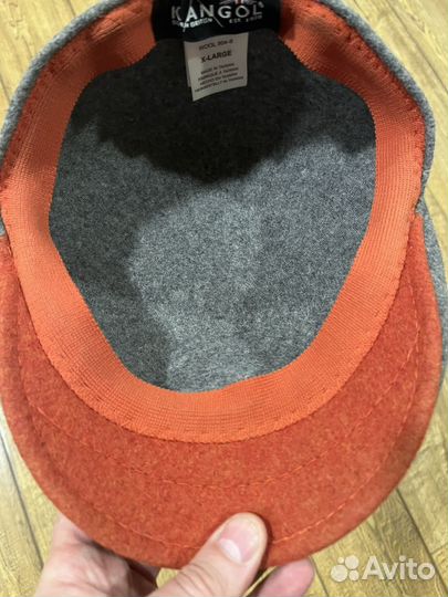 Кепка Kangol Grey Orange Wool 504