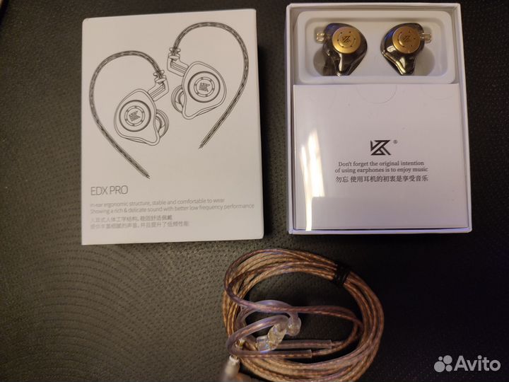 Внутриканальные динамические наушники KZ EDX PRO