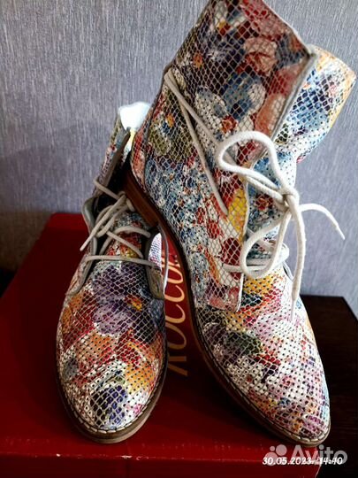 Летние ботинки 37 размер, натуральная кожа