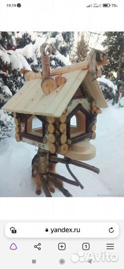 Кормушка для птиц из дерева