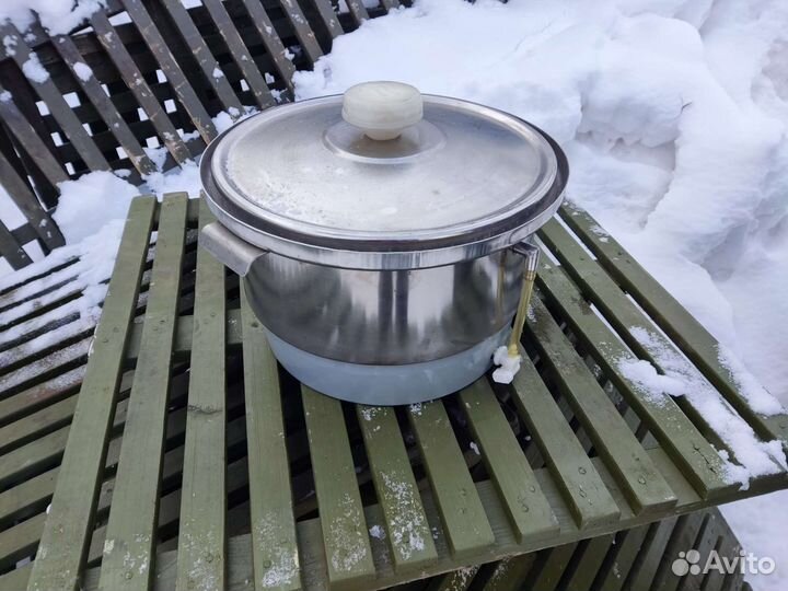 Ёмкость из нержавейки для копчения. Новая