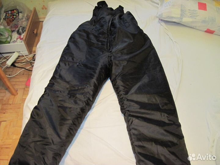 Теплый мужской комбинезон (черный)