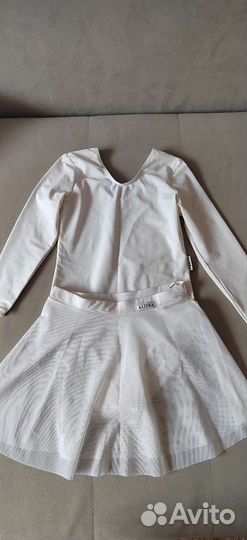 Купальник гимнастический белый