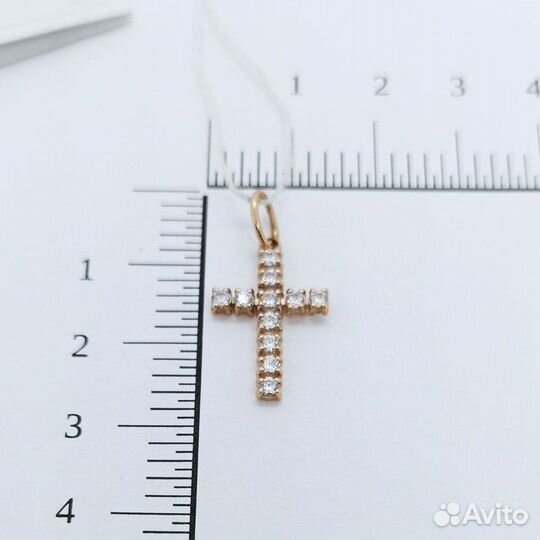 Подвеска с синтетическим камнем Золото