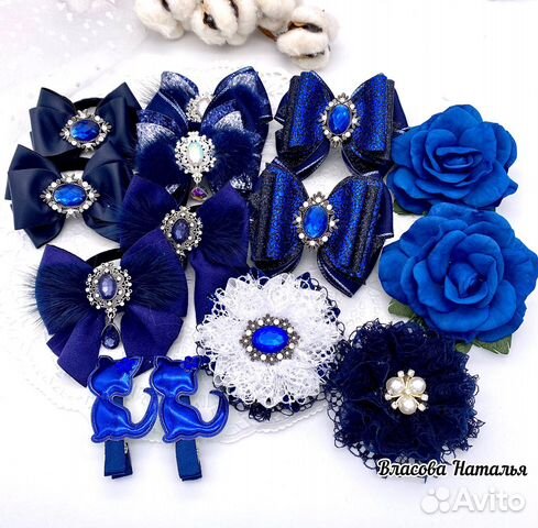 Бантики для волос. Ручная работа