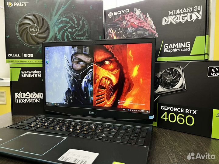 Игровой ноутбук dell i5-9300h/GTX-1650