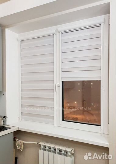 Рулонные шторы Зебра (день-ночь). Производство