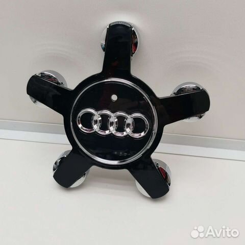 3шт Audi комплект колпаков, черные