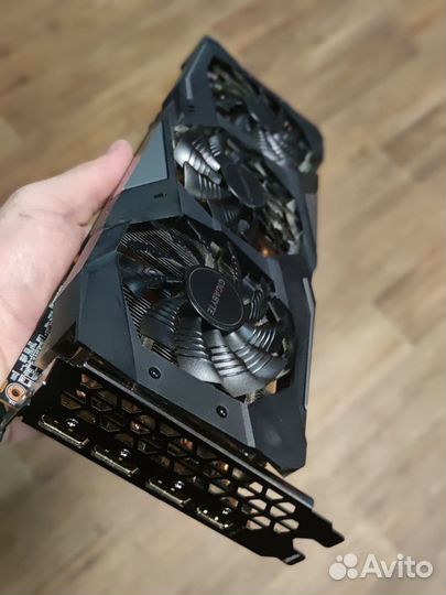 Видеокарта gigabyte rx5700xt (под восстановление)