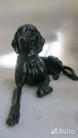 Каслинское литье,интерьер Собака поинтер1913г.оцен