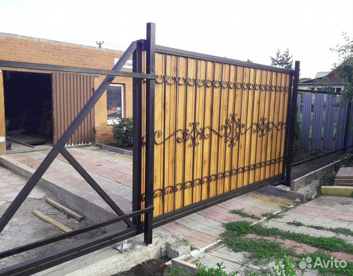 Откатные ворота со склада