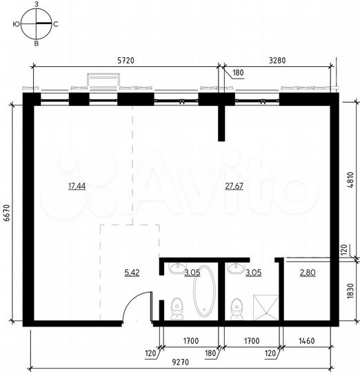 3-к. квартира, 59,4 м², 19/19 эт.