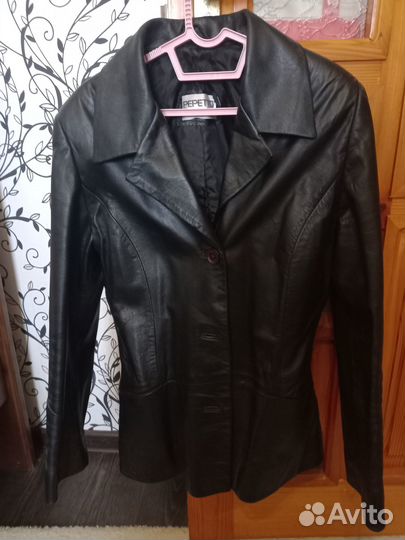 Пиджак женский кожаный