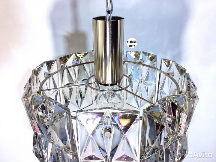 Светильник подвесной хрустальный редкий СССР
