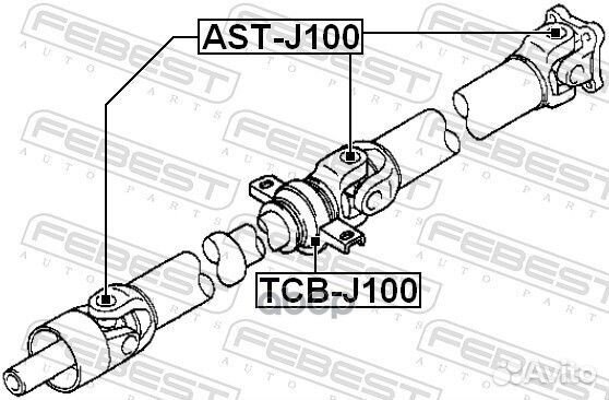 Крестовина кардана 22X35 toyota cami J100E/J102