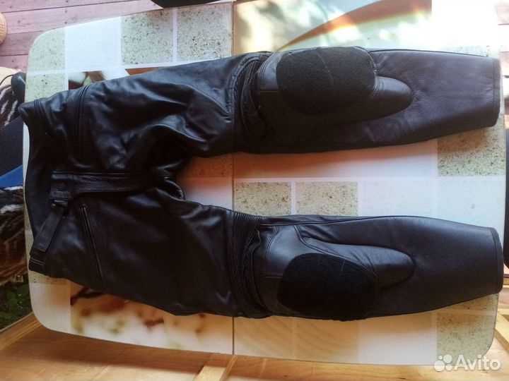 Мотоштаны кожаные мужские