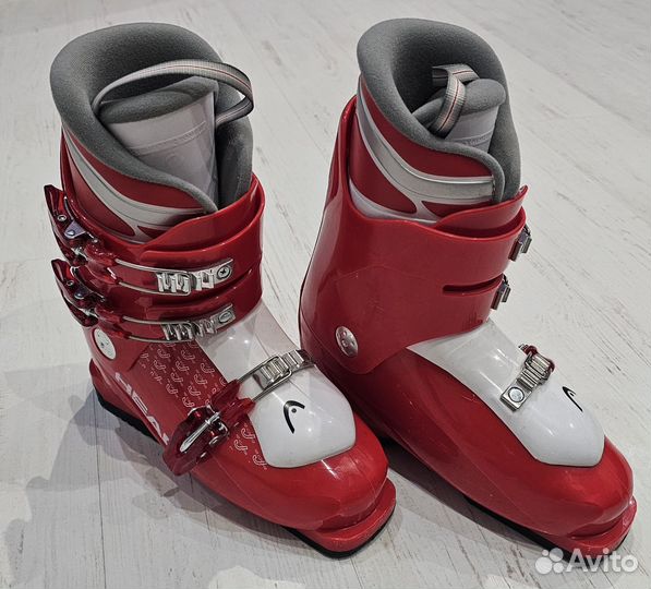 Горнолыжные ботинки Head Edge J3 Red/White 24-24.5