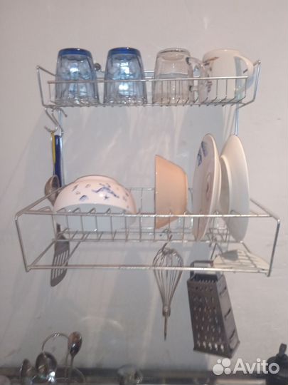 Сушилка для посуды настенная в ретро стиле