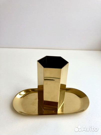 Поднос для украшений и стакан вазочка