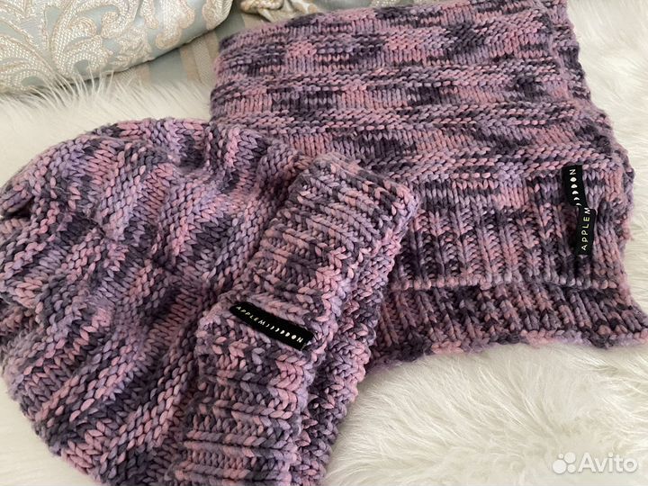 Комплект шапка и шарф женский