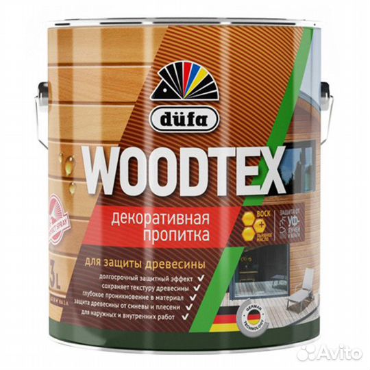 Средство деревозащитное dufa Woodtex 3л орегон, ар