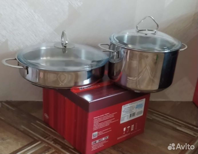 Набор посуды кастрюля 3.5 л и сковорода 26см