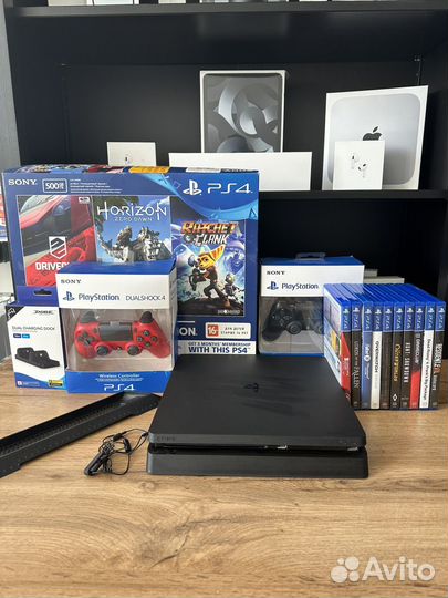 Sony PS4 slim 70 игр гарантия 3 месяца