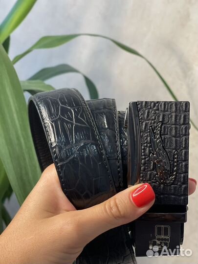 Ремень мужской кожаный автомат