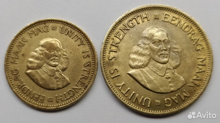 Южная Африка 1/2 цента и 1 цент 1962