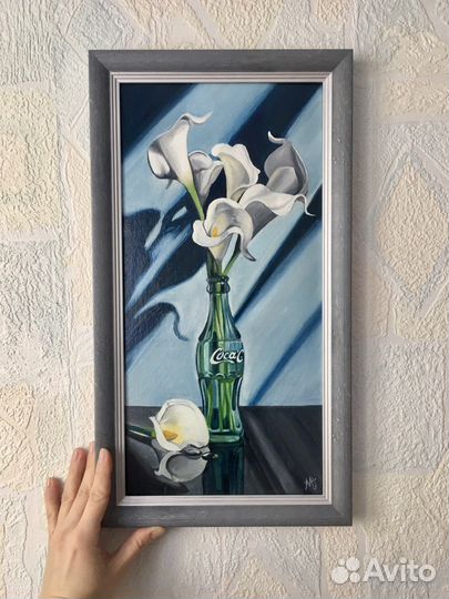 Картина с букетом цветов