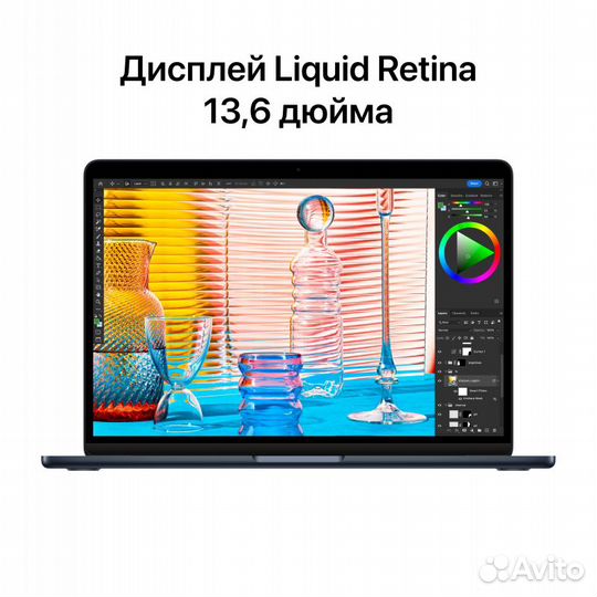 MacBook Air 13 M3 8/512Gb Midnight /Магазин/Новый