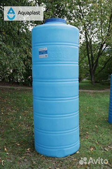 Резервуар пластиковый 1 тонна для гсм и топлива (в