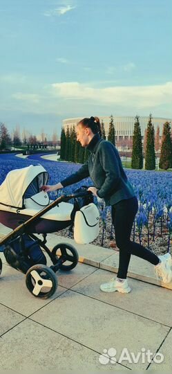 Коляска 2 в 1 эко кожа