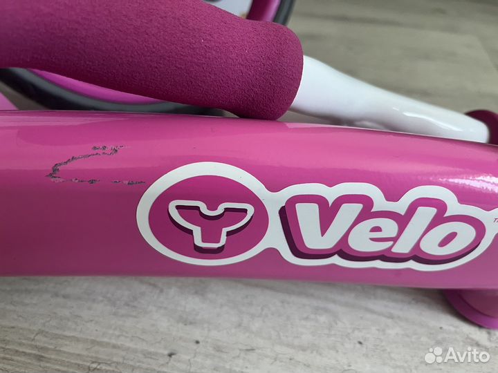 Беговел velo розовый