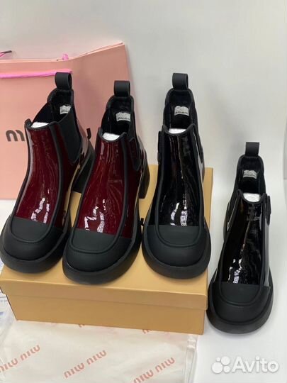 Лаковые ботинки Miu Miu 