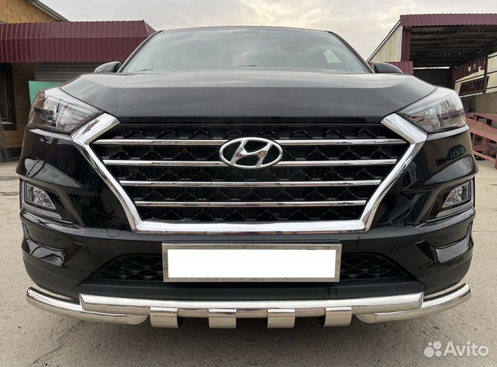 Защита переднего бампера Hyundai Tucson G