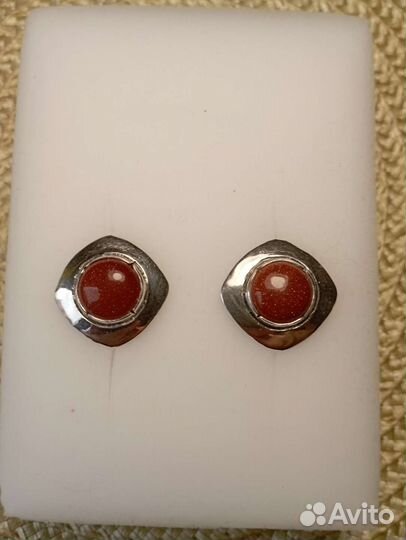 Серебряные серьги винтаж