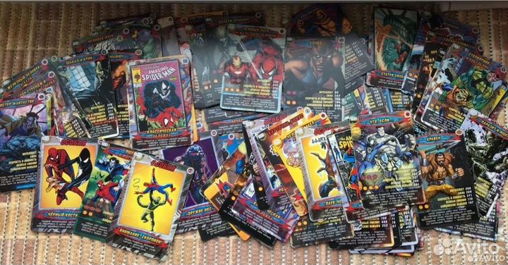 Карточки человек-паук: герои и злодеи