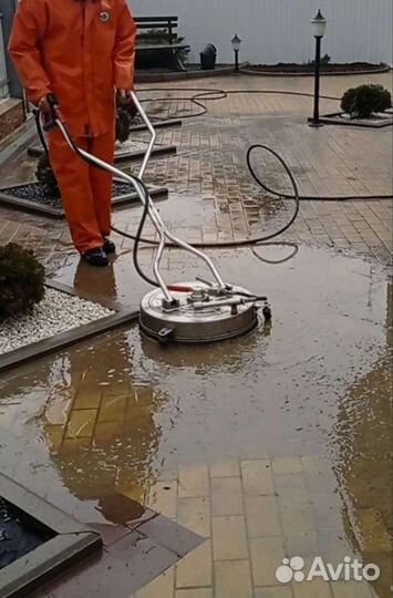 Аренда авд с насадкой для мойки тротуарной плитки