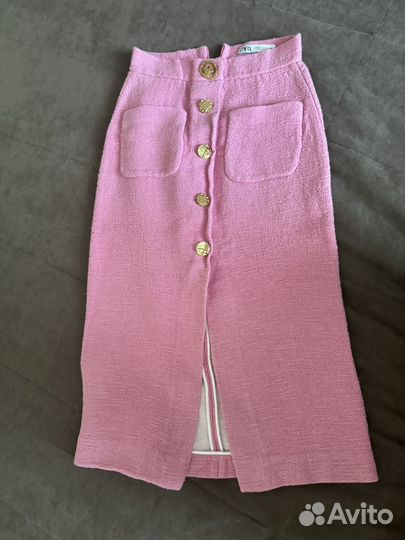 Твидовая юбка zara xs