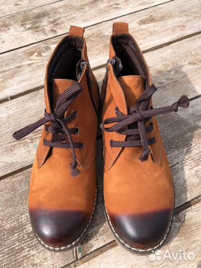 Ботинки кожаные демисезонные, 36,5