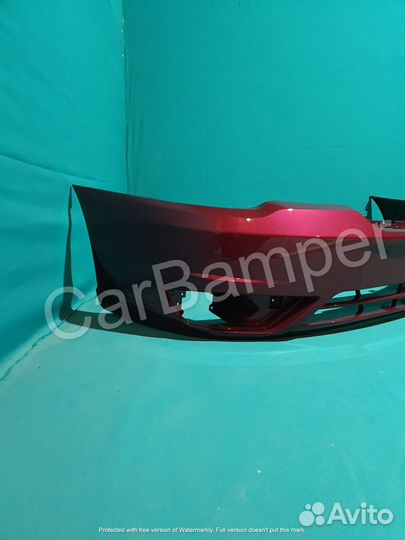 Бампер передний Nexia 150 цвет темно красный GMJ