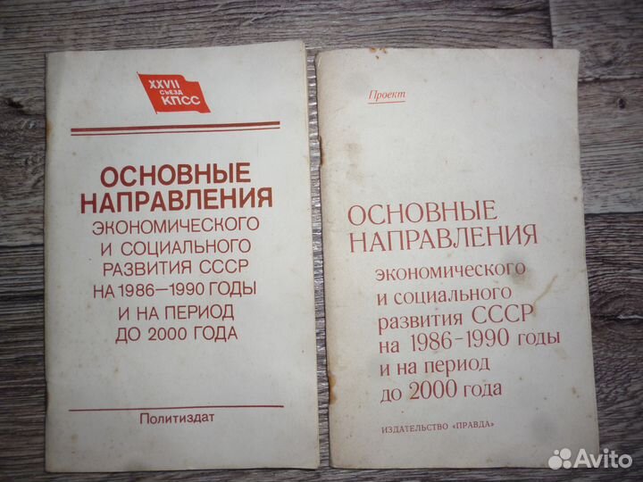 Основные направления развития СССР 1985-1986 г