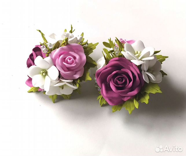 Резиночки для волос ручной работы